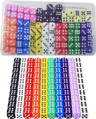100 pezzi dadi facce 12mm - pezzi,
