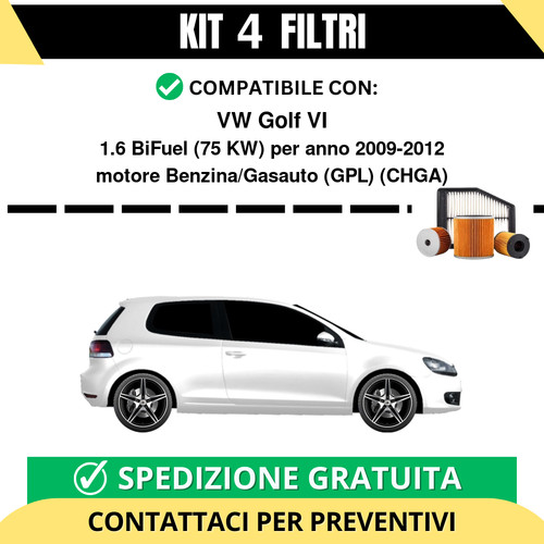 Kit filtri tagliando - kit, per