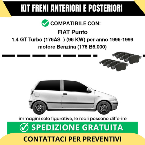 Pastiglie freno ant post - ant, +