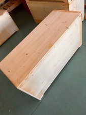 CASSAPANCA IN LEGNO GREZZO PER LEGNA, CM124 X 49,5 X 63,5 ,PORTALEGNA CON SEDUTA