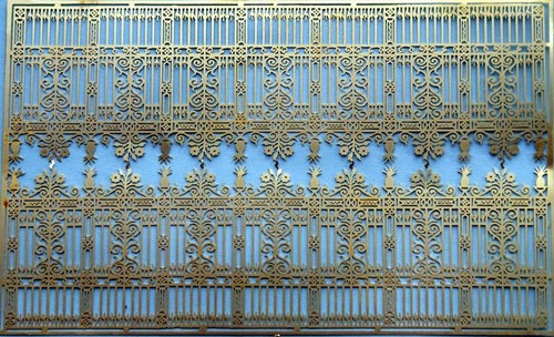 Ornate ghisa recinzione - ornate,