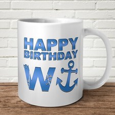 Tazza W-Anchor regalo buon compleanno regalo scherzo coniglietto wanker offensiva maleducata Sweari