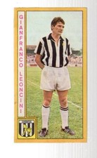 [TLU] FIGURINA CALCIATORI PANINI 1969/70 JUVENTUS LEONCINI