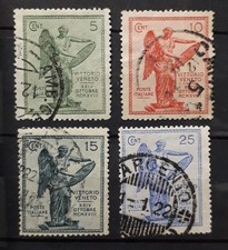 1921 REGNO FRANCOBOLLI VITTORIA SERIE COMPLETA USATA