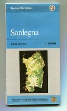 CARTA GEOGRAFICA SARDEGNA Touring Club Italiano 1985 Cartina