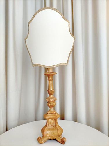 Candeliere 700 legno dorato - '700,
