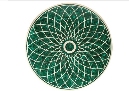 Tavolo rotondo marmo - , malachite