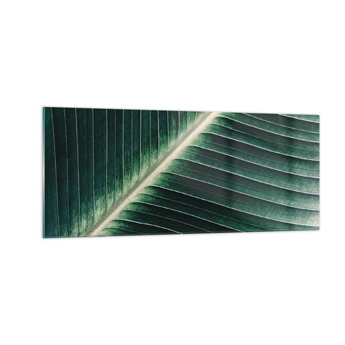 Quadro vetro 100x40cm verde - su,