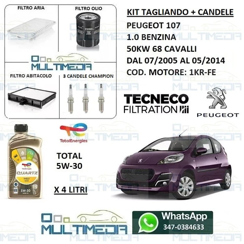 Tagliando filtri candele - filtri, +