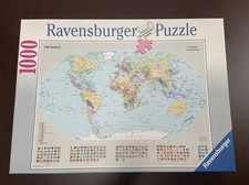 RAVENSBURGHER PUZZLE MAPPAMONDO POLITICO 1000 PZ 70X50 cm ANNO 2005