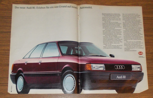 Rara pubblicità audi - rara, 80