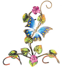 LINEA FARFALLA Appendiabiti da parete in ferro battuto 1/2 posti