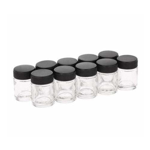 Airbrush glass bottles jars