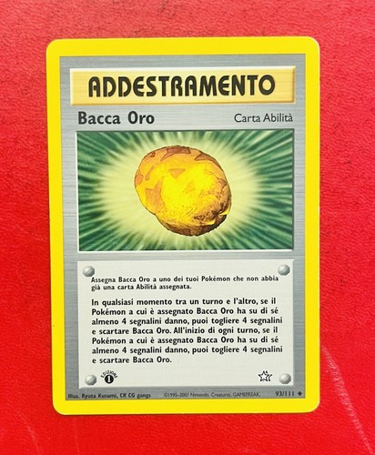 Lotto carte pokemon bacca oro - lotto,