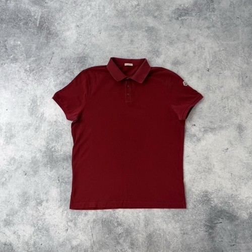 Polo moncler rossa con - con, logo