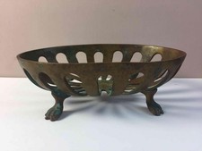 Antico portasapone in ottone