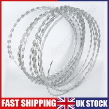 20M Rasoio Filo Spinato Bobina Singola Antifurto Recinzione Fattoria Giardino