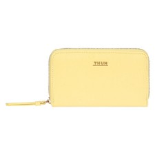 THUN OFFERTA - SCONTO 30 % ** PORTAFOGLIO MEDIO Ecopelle - Giallo **  NUOVO