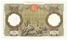 100 LIRE CAPRANESI AQUILA ROMANA TESTINA FASCIO ROMA 27/02/1940 BB/BB+