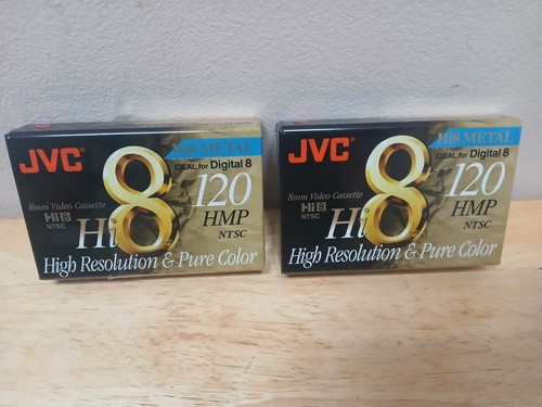 Videocassette jvc hi8 metallo - videocassette,