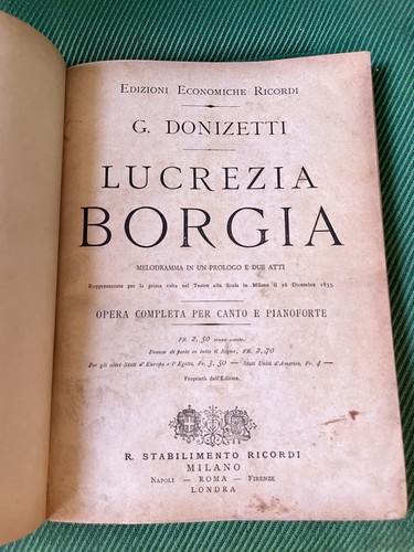 Donizetti lucrezia borgia - donizetti,