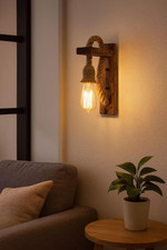 Applique Da Muro in Legno Con