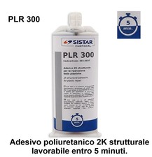 SISTAR PLR300 ADESIVO 2K STRUTTURALE PER LA RIPARAZIONE DELLE PLASTICHE