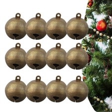 12 PEZZI Campane Jingle in Rame per Artigianato Creativo e Celebrazioni Festive