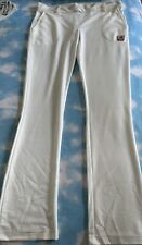Pantaloni Donna Fitness Datch Gym Tg XL Bianco Vita Bassa