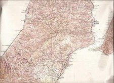 MESSINA MAPPA CARTA 1908