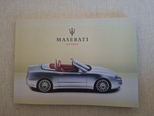 Maserati spyder Manuale uso e