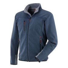 PILE FULL ZIP BLU 100% POL