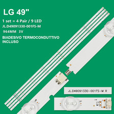 KIT 4 BARRE STRIP 9 LED TV LG AGM76330303 JL.D49091330-001FS-M