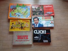 LOTTO GIOCHI IN SCATOLA VINTAGE TOMBOLA PETER PAN CANON BLITZ ECC.