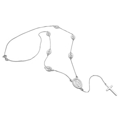 Collana rosario argento - rosario,