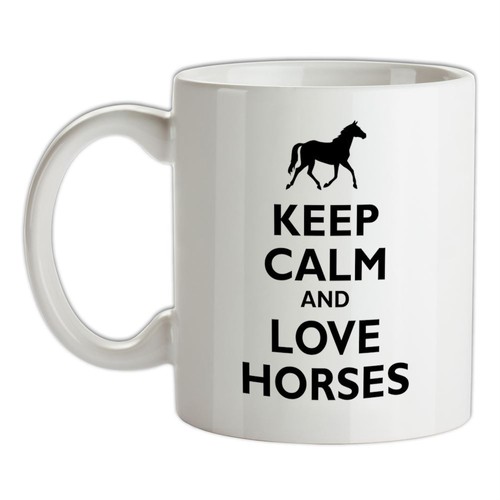 Keep calm and love - calm, horses