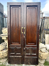 Portoncino antico con anta doppia in legno con scuri a battenti - 015