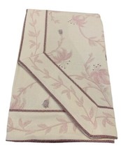 Copriletto jacquard letto estivo misto cotone Foglie Rosa  Made In Italy
