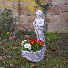 Fioriera giovane statua