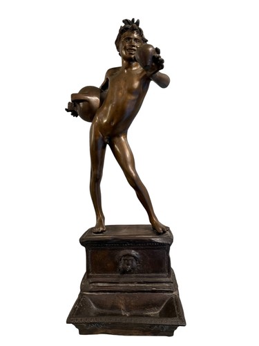 Statua bronzo acquaiolo - statua, bronzo,