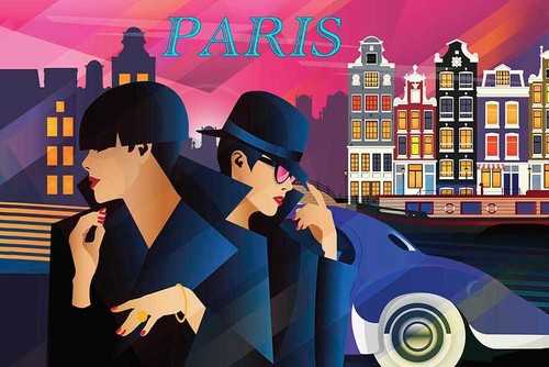 Poster locandina parigi - locandina,