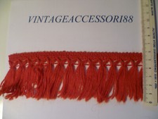 FRANGIA BORDO LANA ROSSO AMARANTO H 6 CM VENDITA X 1 MT PASSAMANERIA