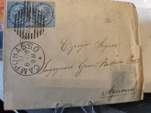 Storia postale 1879 vittorio - postale,