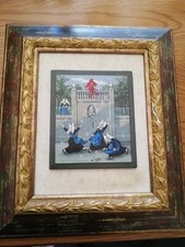 Quadro Nino Caffè Con Certificato Di Autenticità 14.5x12.2 Olio Su Tavola. 