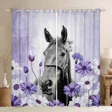 Girls Horse Curtain for