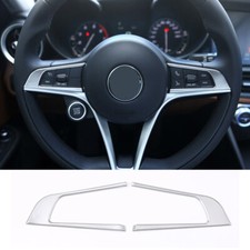 Per Alfa Romeo Giulia /Stelvio 2017-19 Assetto Pulsante Volante Auto ABS Argento