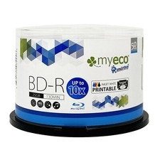 50 Myeco 10X BD-R 25 GB Blu-ray bianco hub a getto d'inchiostro stampabile disco vuoto registrabile