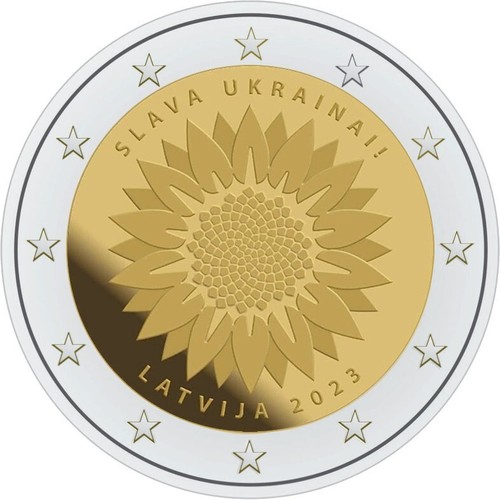Euro lettonia 2023 girasole - 2023,