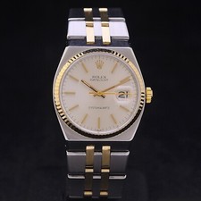 Rolex Datejust Oysterquartz steel gold 36 mm ref 17013 serviced + box