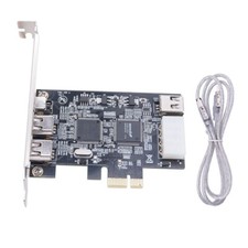 PCI-e 1X IEEE1394A 4 porte 3x6 pin + scheda firewire di acquisizione 4 pin per chip Win10/11 ti